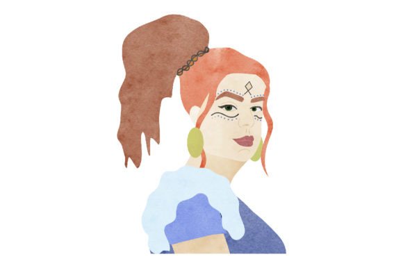 A Handcrafted Viking Portrait for Craft and Branding Projects