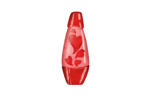 A Lovely Valentine’s Day Craft Design: Pink Hearts Lava Lamp