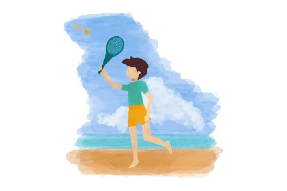 A Watercolor Asset for Summer Crafts and Lifestyle Blogging
