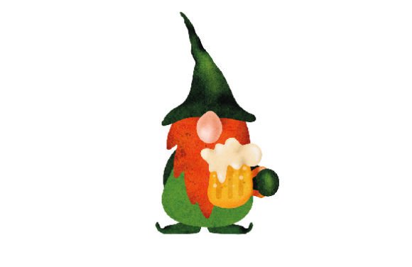 A Watercolor Gnome for Saint Patrick's Day Crafting