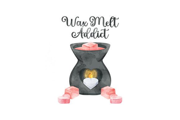 A Watercolor Wax Melt Design for Craft and Home Bloggers