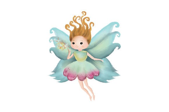 A Whimsical Fairy Watercolor Asset for Craft and Fairy Tale Projects