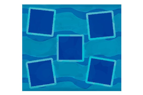 Abstract Blue Watercolor Tumbler Wrap for Crafters
