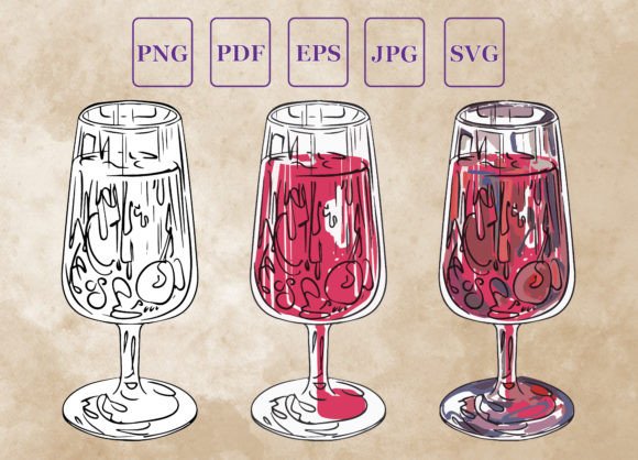 Cocktail Graphics and Illustrations for Modern Branding