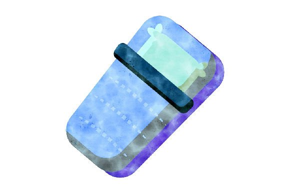 Crafting a Cozy Camping Scene with a Watercolor Sleeping Bag Design