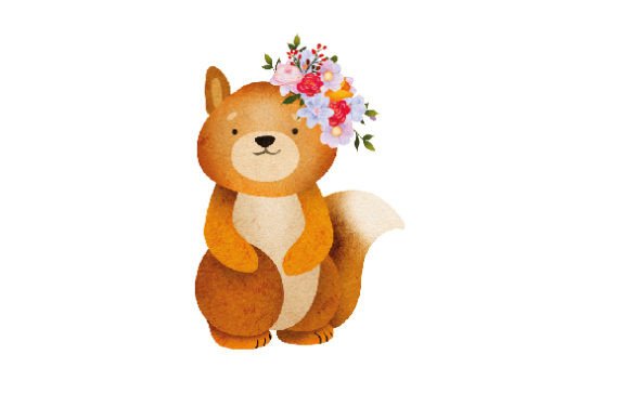Cute Spring Foxes Watercolor Design for Crafts & Content