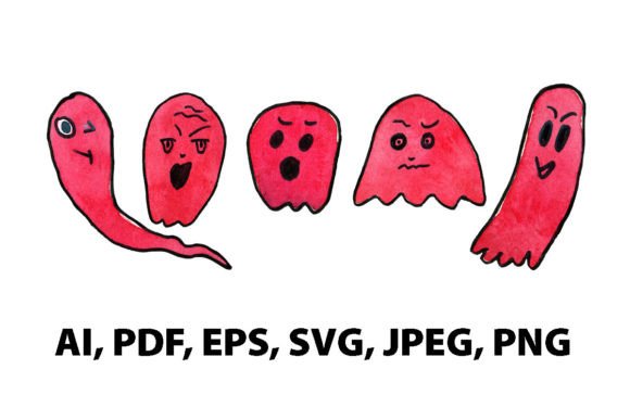 Reviewing a Watercolor Halloween Ghost SVG for Digital Product Creation