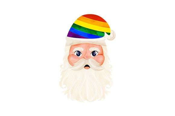 Reviewing a Watercolor Santa Design for Christmas Crafts